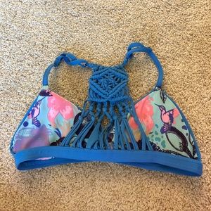 Maaji swim top reversible and size large!